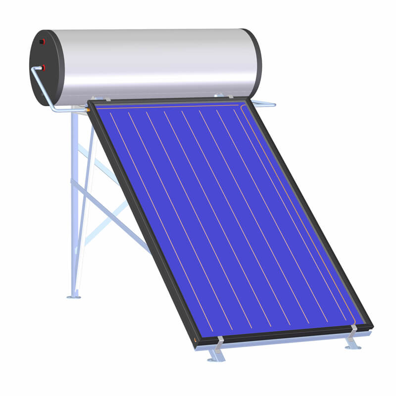 Open Loop Flat Panel Solar Water Heater