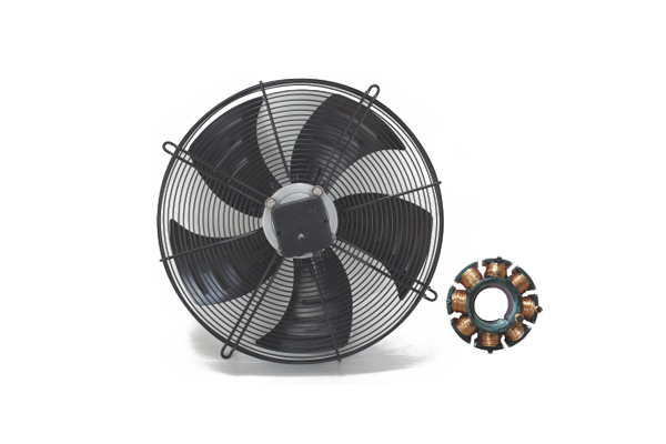 outer rotor axial flow silent fan